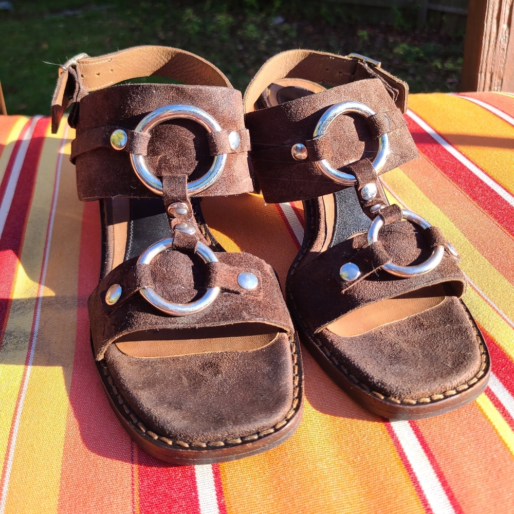 Marni Brown Suede Sandals